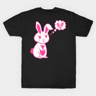 Broken Hearted Bunny Rabbit T-Shirt